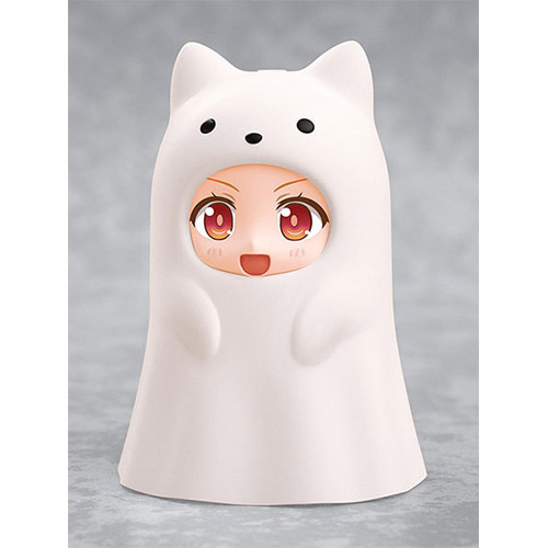 넨도로이드 모어 인형 페이스 파츠 케이스 고양이 유령 (흰색)