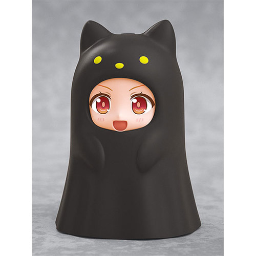 넨도로이드 모어 인형 페이스 파츠 케이스 고양이 유령 (검은색)