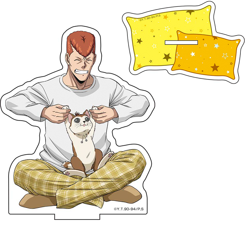 [24년7월,8월입고예정] 메디코스 유유백서 BIG 아크릴 스탠드 고양이와 휴식 ver. / 쿠와바라 카즈마 (굿즈)